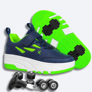 Tenis de Rodinha Removível com 4 Infantil Sk8 skate maior estabilidade em altas velocidades