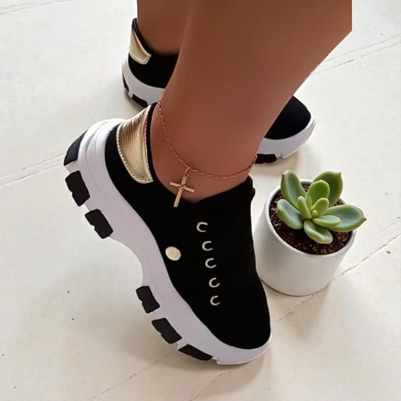 Tênis Casual Feminino Plataforma Confortável Envio 24H