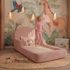 Cama Infantil Montessoriana Solteiro com Estrutura Baixa e Tecido Macio – Sem Colchão - Little Duck