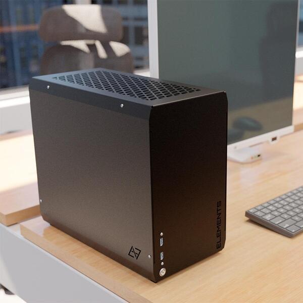 Computador Mini I7 10700, 1tb, 32gb Ram, Gpu Rx 580 Preto - Elements