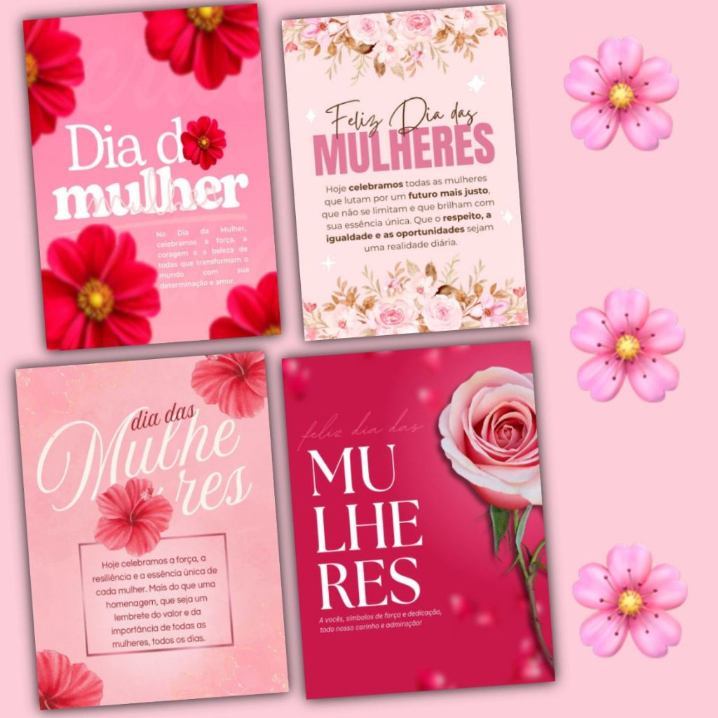 50 ou 100 unids. Cartão de Agradecimento ao Cliente Dia das Mulheres, Tags (Papel Brilhoso) em Oferta na Shopee