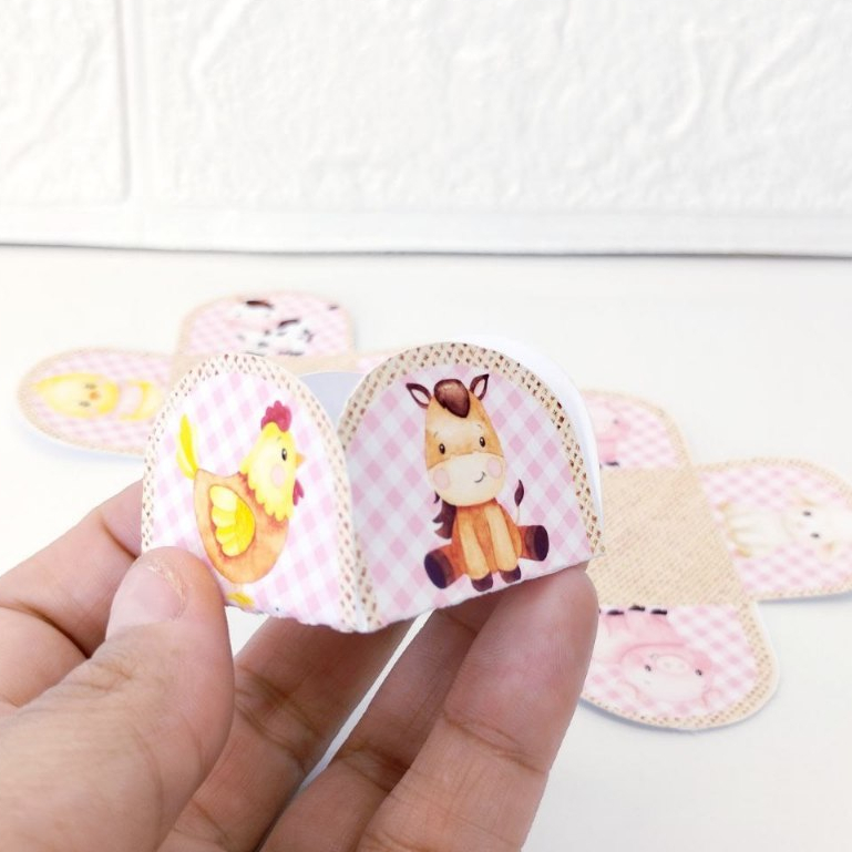 Forminha de Doces FAZENDINHA ROSA Personalizada no Tema /Lembrancinha de Festa /Aniversário