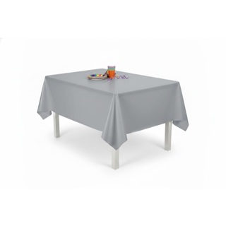 Toalha De Mesa Festa Cinza Pvc 137 X 183cm em Oferta na Shopee