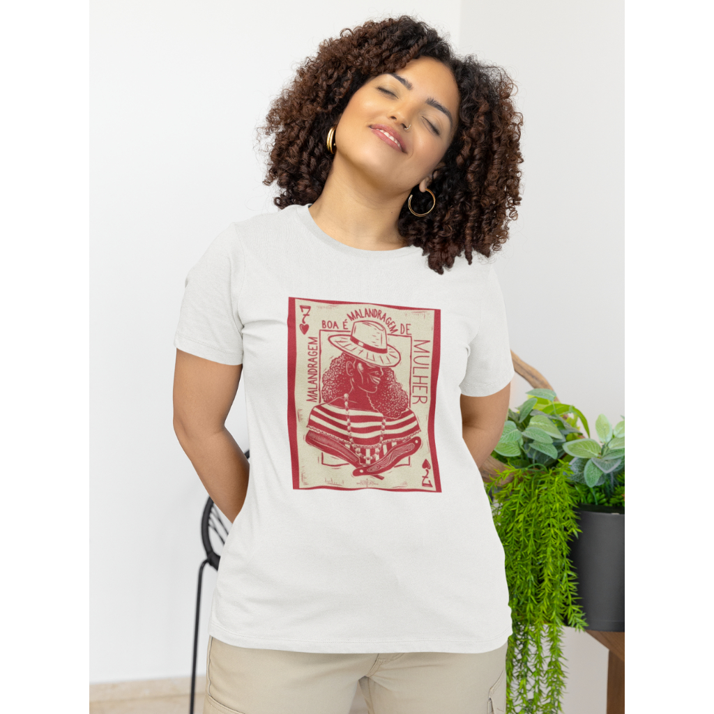 Camiseta T-Shirt ou Blusa Moletom Malandra Maria Navalha Malandragem Malandrinha Umbanda Candomblé Quimbanda PEÇA AVULSA