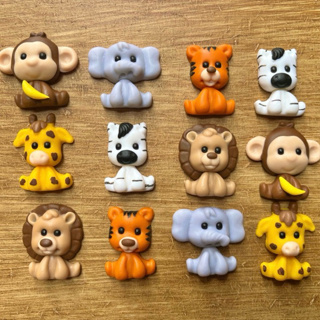 Mini Safari em Biscuit – Apliques Feitos à Mão para Festa Infantil e personalizados em Oferta na Shopee