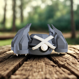 Pokebola Metagross – Impressão 3D • Colecionável • PLA Biodegradável • Alta Qualidade - Pokemon