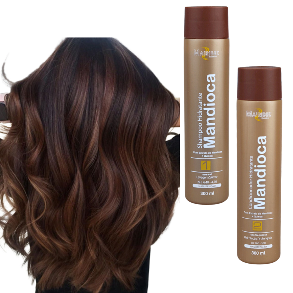 Kit Linha Mandioca 300ml Shampoo + Condicionador Mairibel