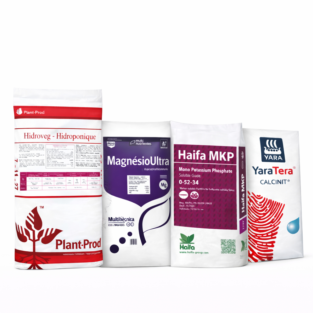 Kit Plant Prod 07-11-27 + Nitrato de Cálcio + MKP + Magnésio Melhor Kit Do Mercado 1kg