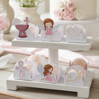 Forminhas Doces Batizado Menina Batismo Anjinho Asas em Oferta na Shopee