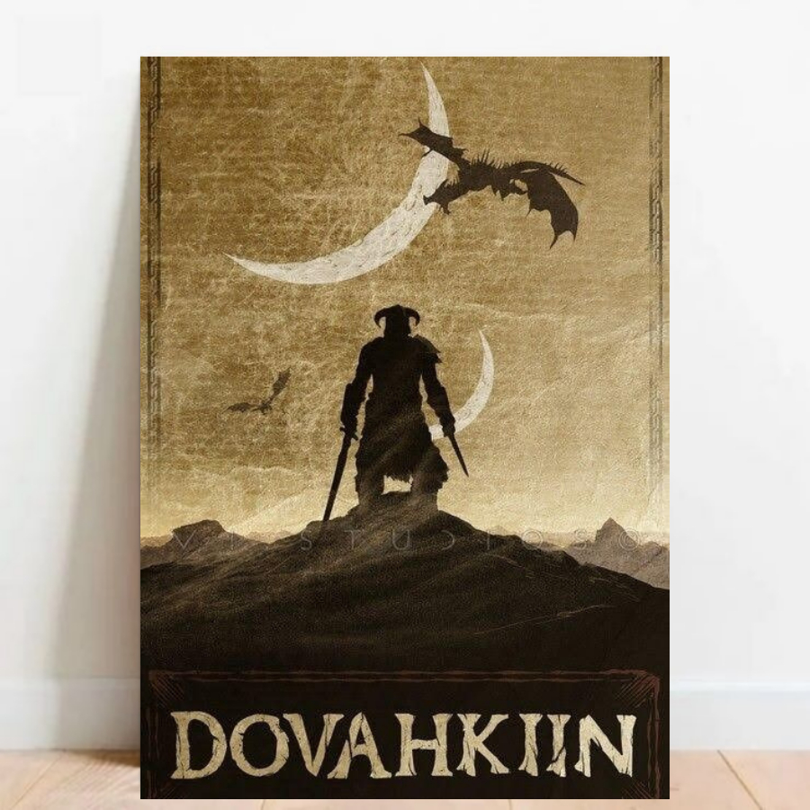 Quadro placa Decorativa game geek Mapa Elder Scrolls Skyrim videos games 08