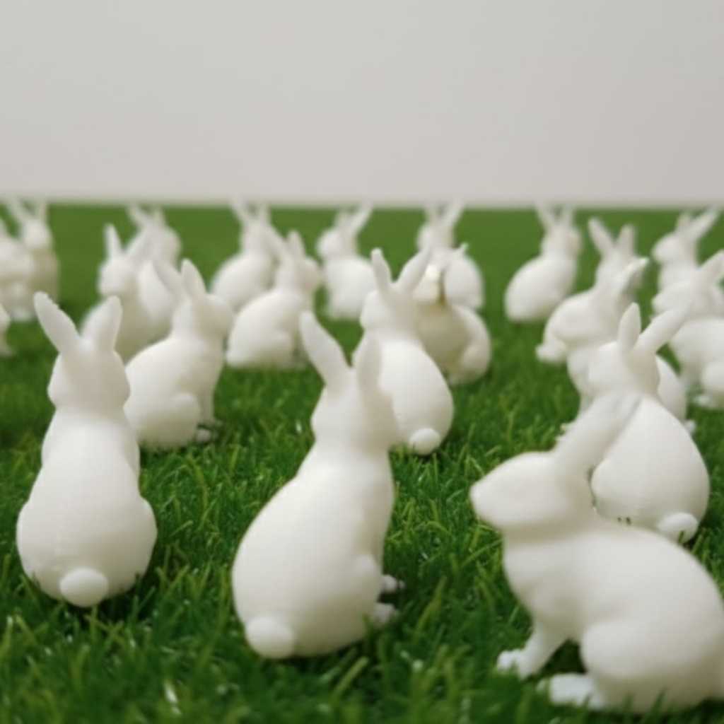 Mini Coelhinhos Decorativos 3D - Kit Atacado | Decorações em miniatura em Oferta na Shopee