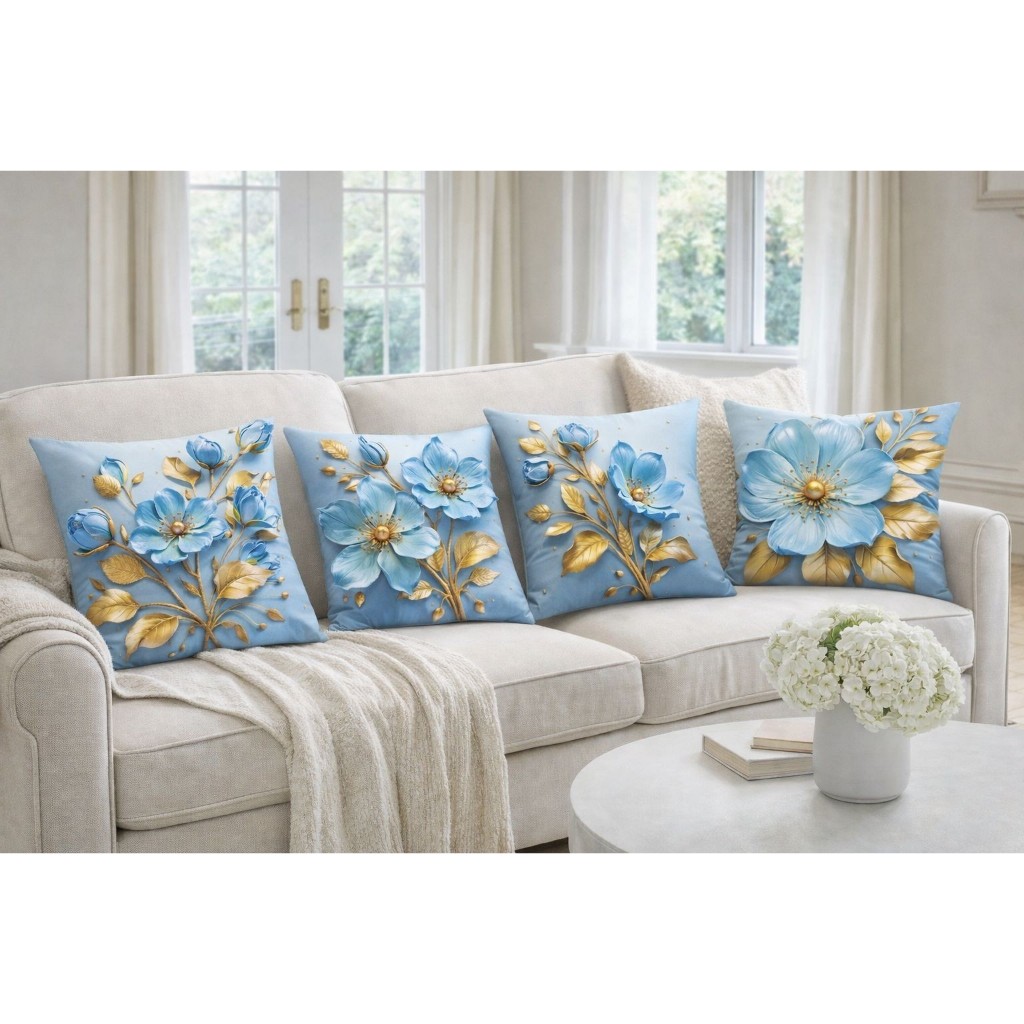 kit de almofadas  Borboletas decorativas 4 peças tamanhos 0,45 x 0,45. em Oferta na Shopee