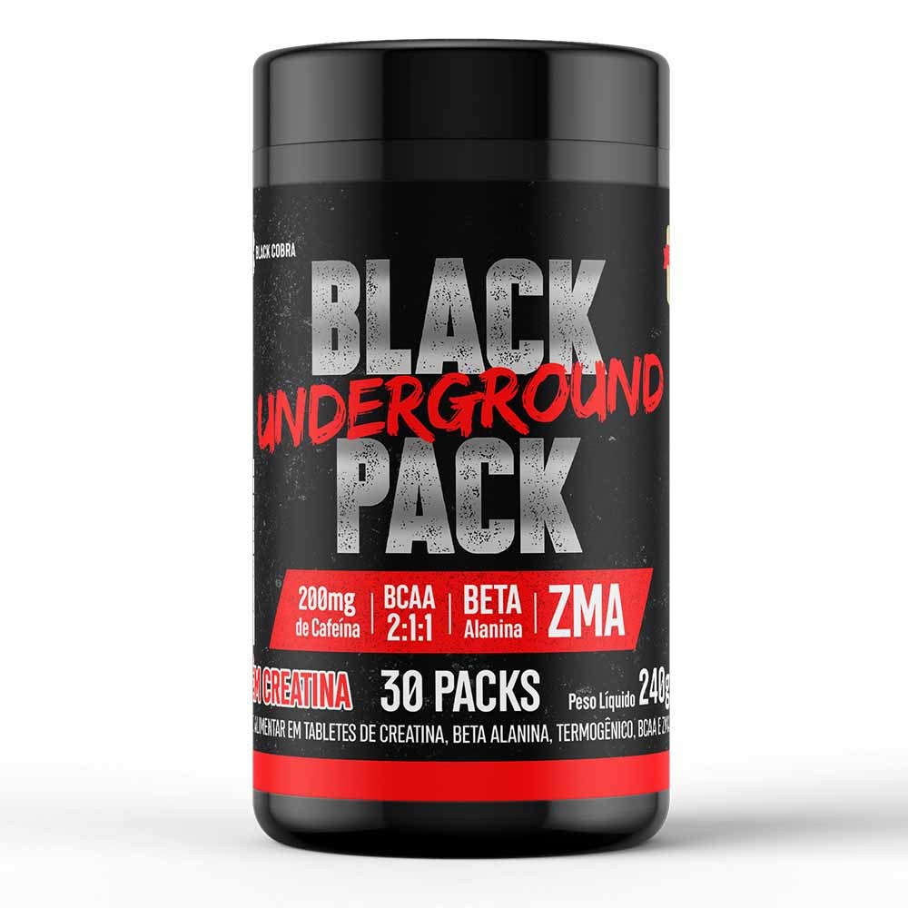 Black Underground 30 Packs Pré Workout em Oferta na Shopee