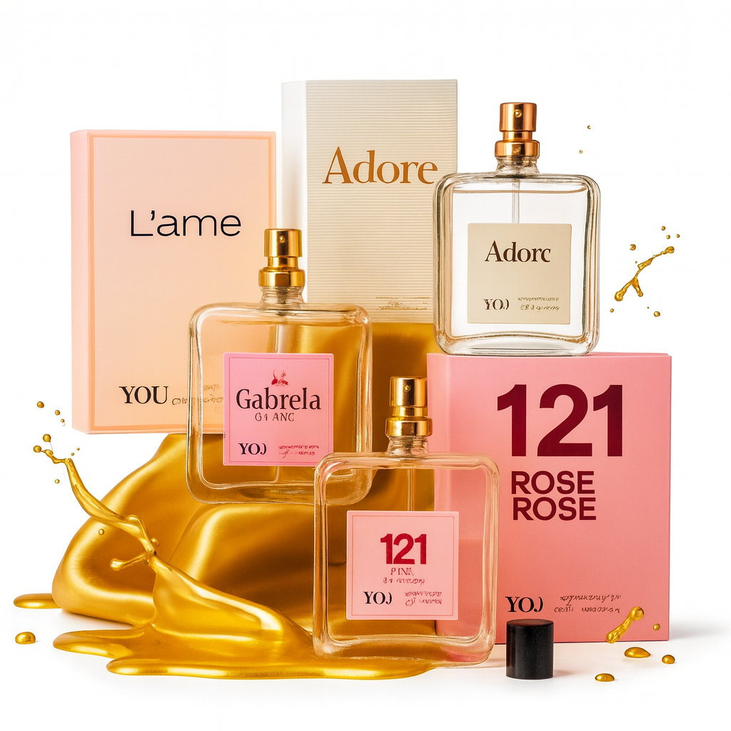 Kit Perfume Feminino 100ml Perfume Corporal Alta Fixação e Elegância Black Friday YOU Cosmetic