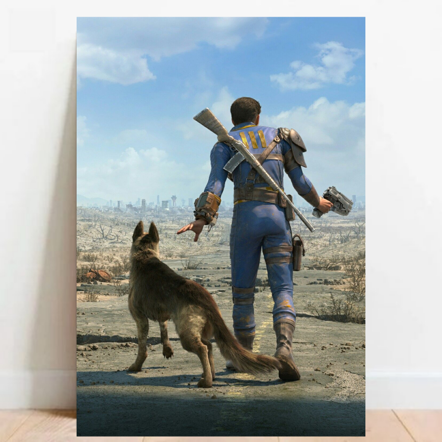 Quadro placa Decorativa game geek Fallout 76 4 rpg fps videos games 01