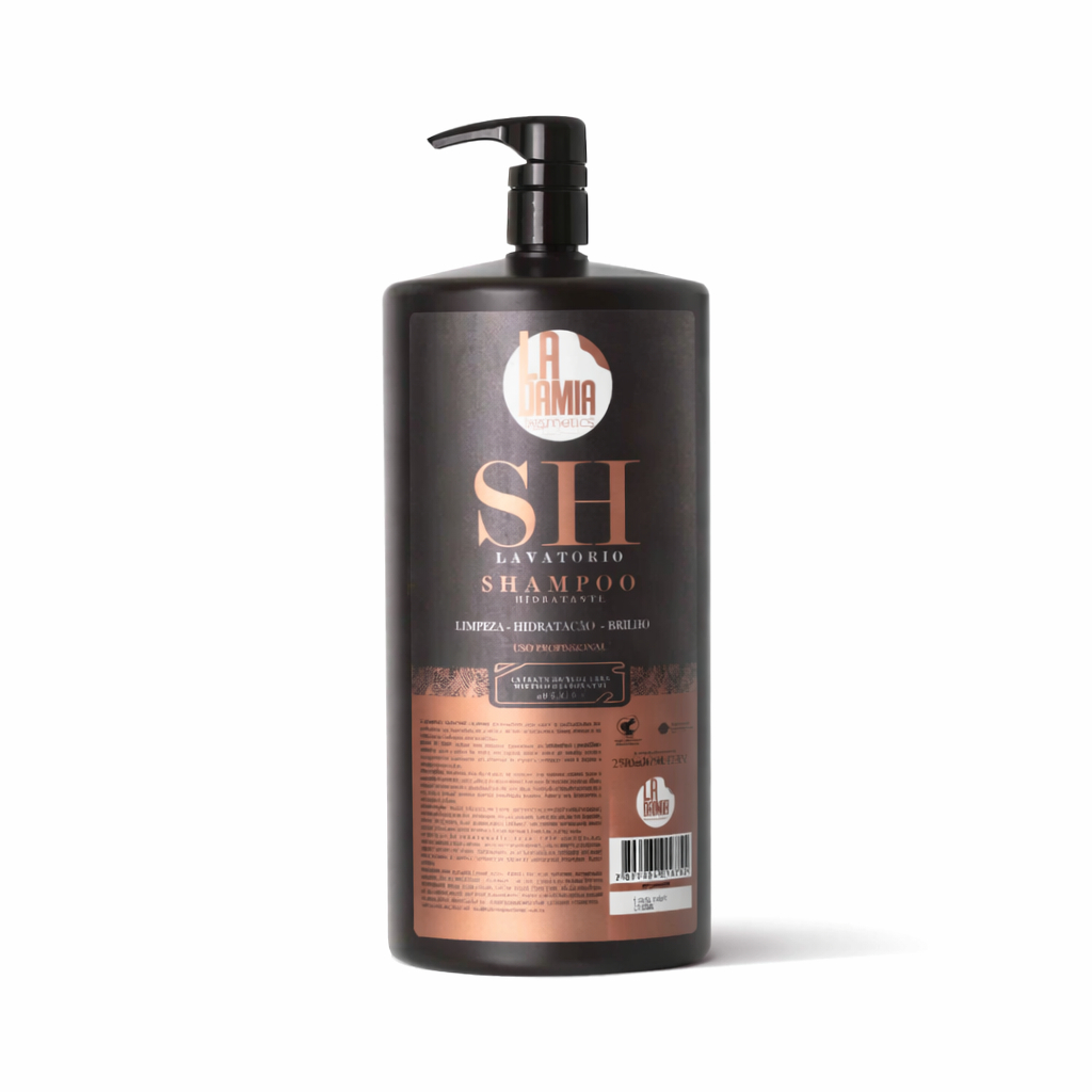 Shampoo de Lavatório Profissional Ladamia 2,5L Galão Econômico Limpeza Profunda e Alto Rendimento para Salão de Beleza