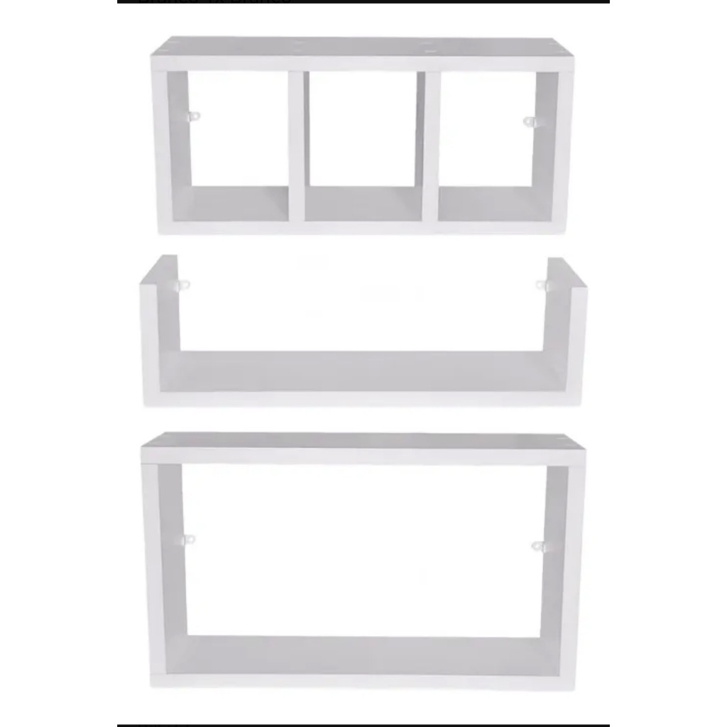 KIT NICHO PARA BANHEIRO EM MDF 15MM BRANCO em Oferta na Shopee