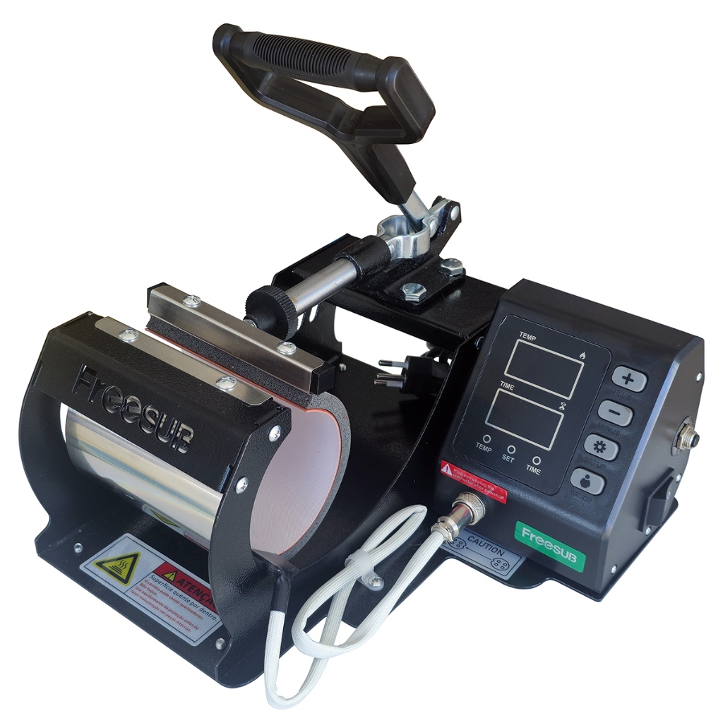 Prensa Térmica Sublimação Canecas  preta.