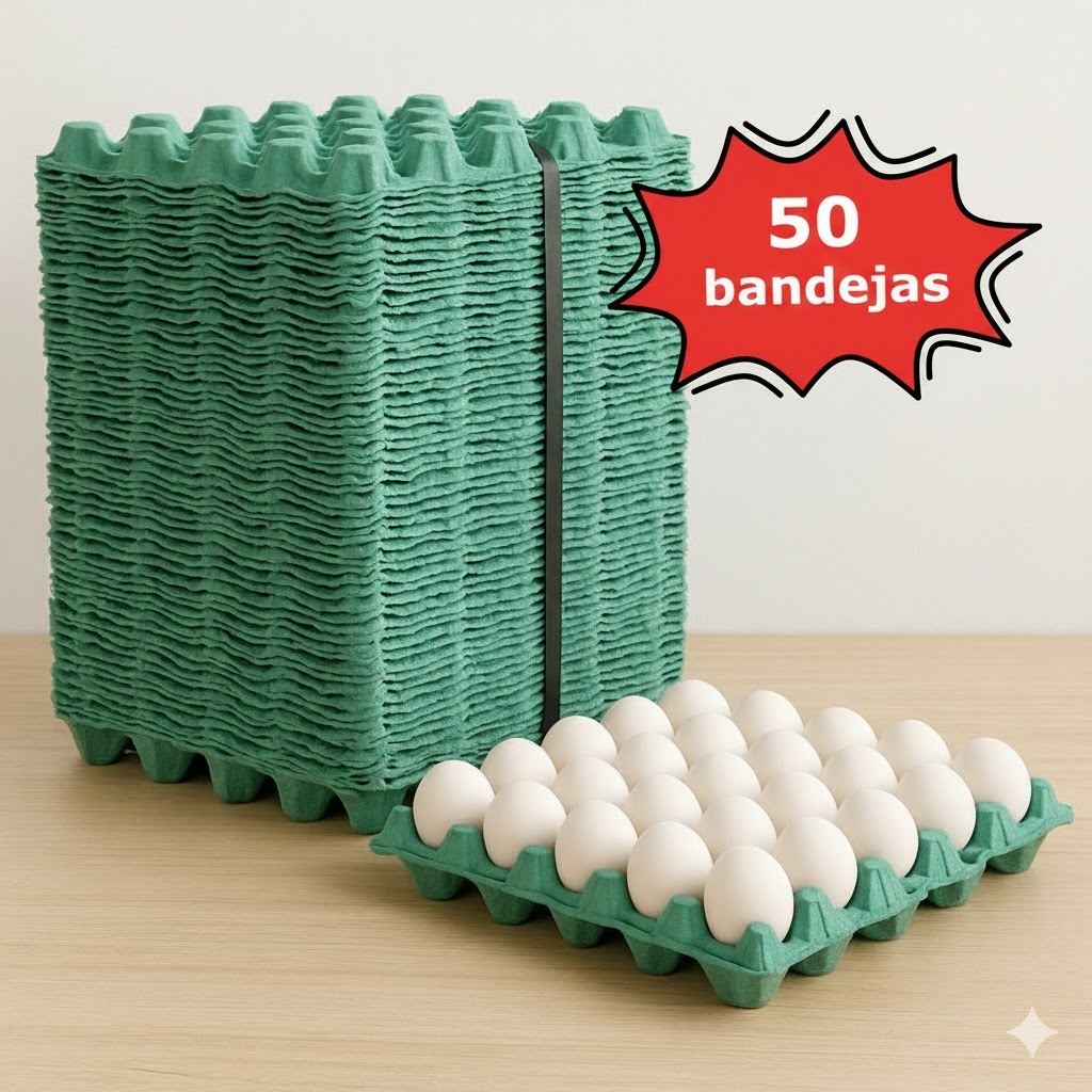 50 Cartelas para 30 Ovos galinha Bandeja Papelão Granja comércio embalagem