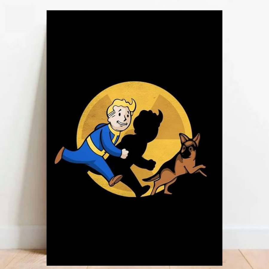 Quadro placa Decorativa game geek Fallout 76 4 rpg fps videos games 08