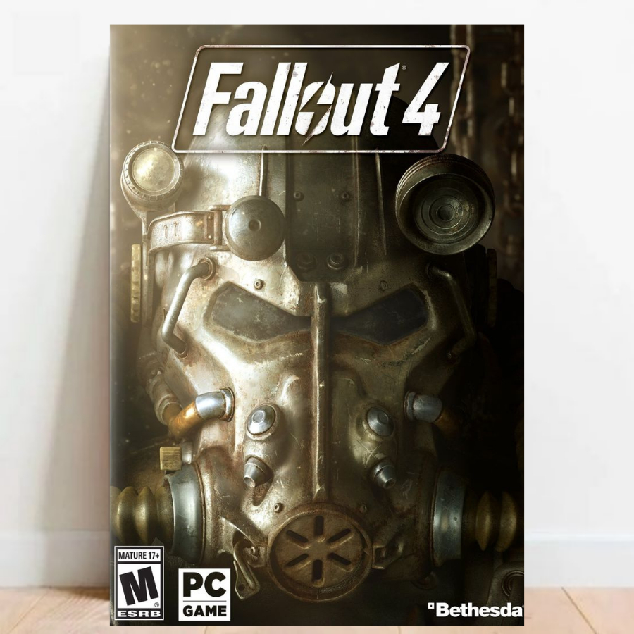 Quadro placa Decorativa game geek Fallout 76 4 rpg fps videos games 010