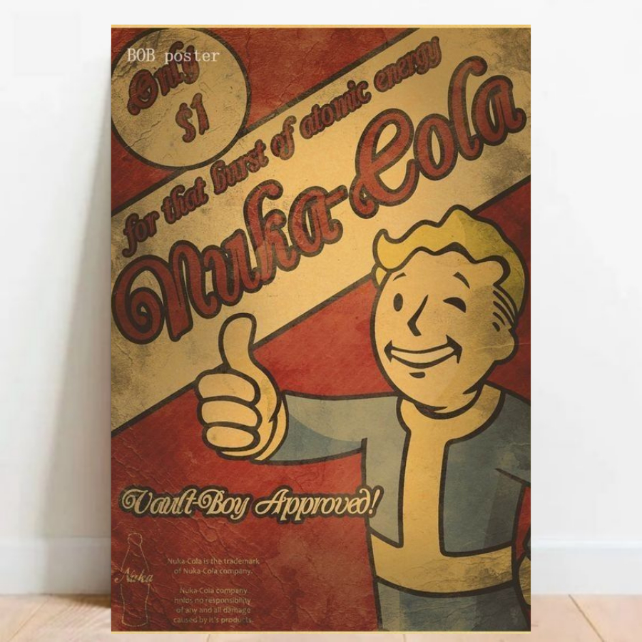 Quadro placa Decorativa game geek Fallout 76 4 rpg fps videos games 011