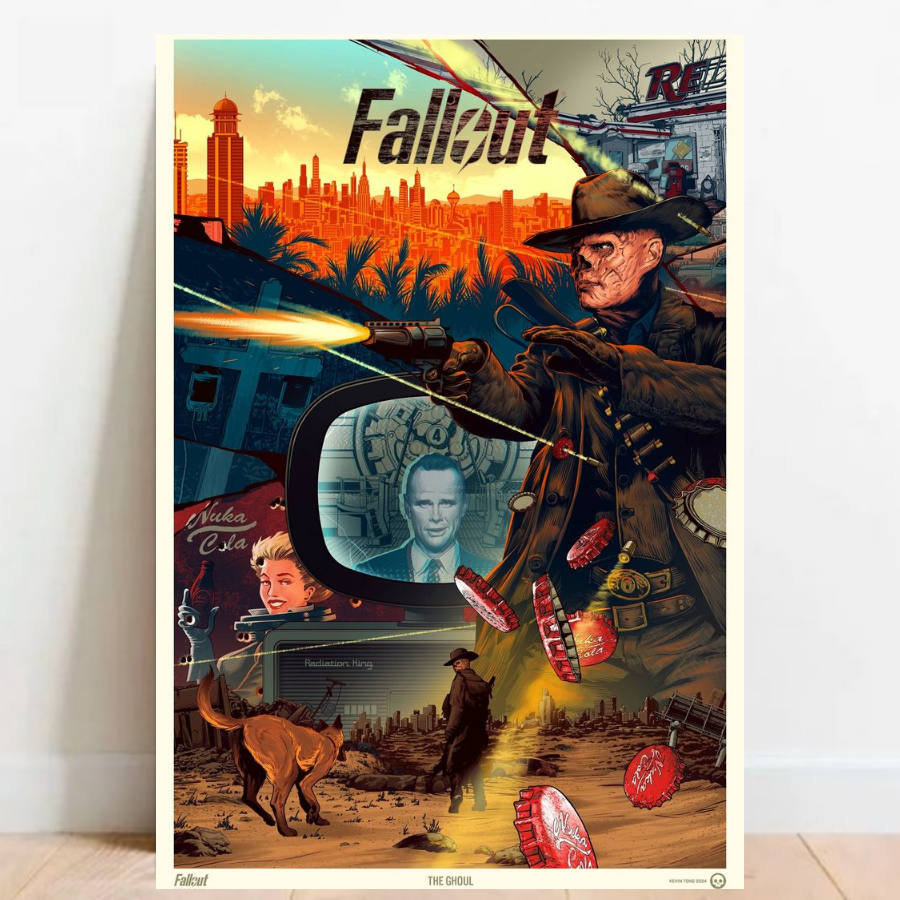 Quadro placa Decorativa game geek Fallout 76 4 rpg fps videos games 013