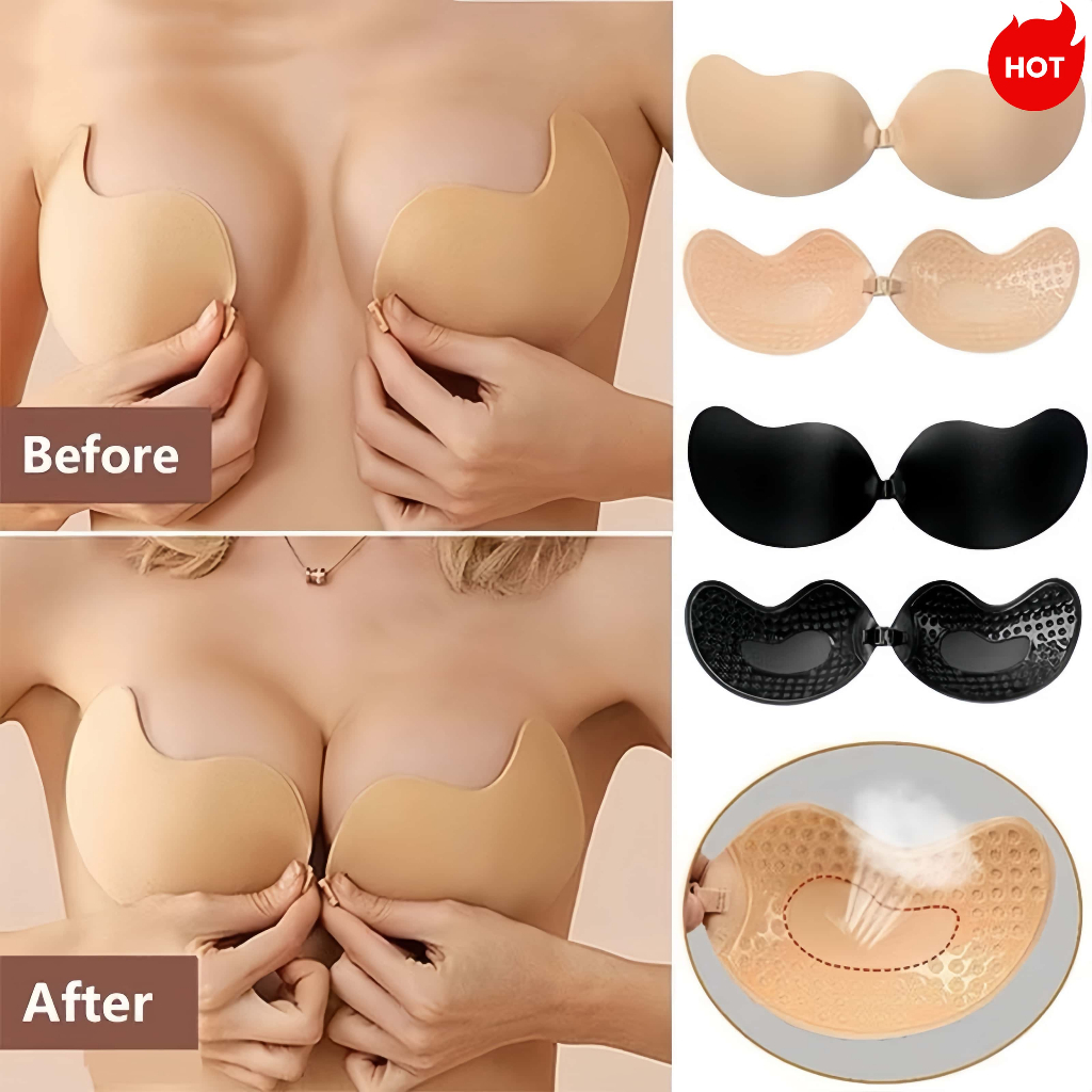 [ Sutia Adesivo Manga Invisivel Levanta ] Peitos Seio Push Up Silicone Ajustável -Vários Modelos