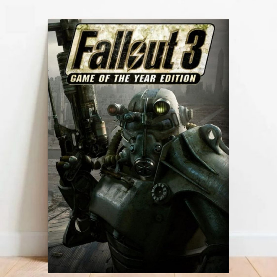 Quadro placa Decorativa game geek Fallout 76 4 rpg fps videos games 018