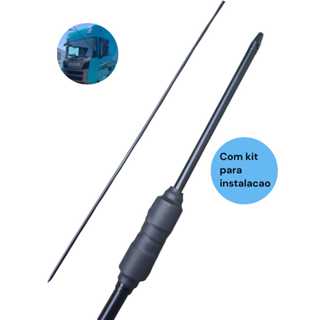 antena px Viuva negra steelfor 163 metros para caminhao black full acompanha parafusos instalação em Oferta na Shopee