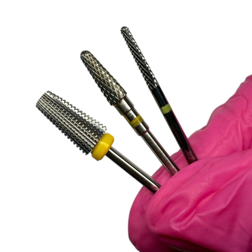 Kit 3 Brocas Tungstênio Profissional Unha Gel Porcelana Nail conica Nivelamento Acabamento Remoção em Oferta na Shopee