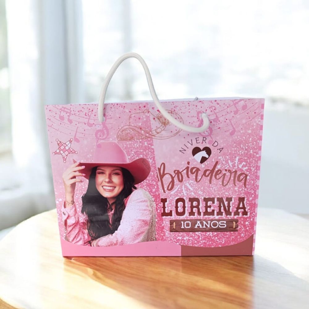 SACOLINHA ANA CASTELA BOIADEIRA  Personalizado | Sacolinha | Lembrancinha | Aniversário ANA CASTELA BOIADEIRA