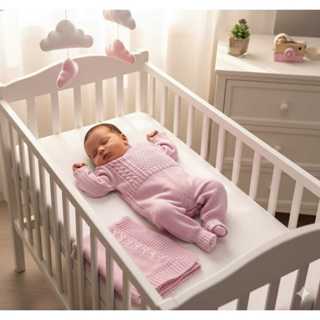 Kit Tricô Saida Maternidade Macacão Manga Longa e Manta Tranças Recém Nascido Unissex Tricot em Oferta na Shopee