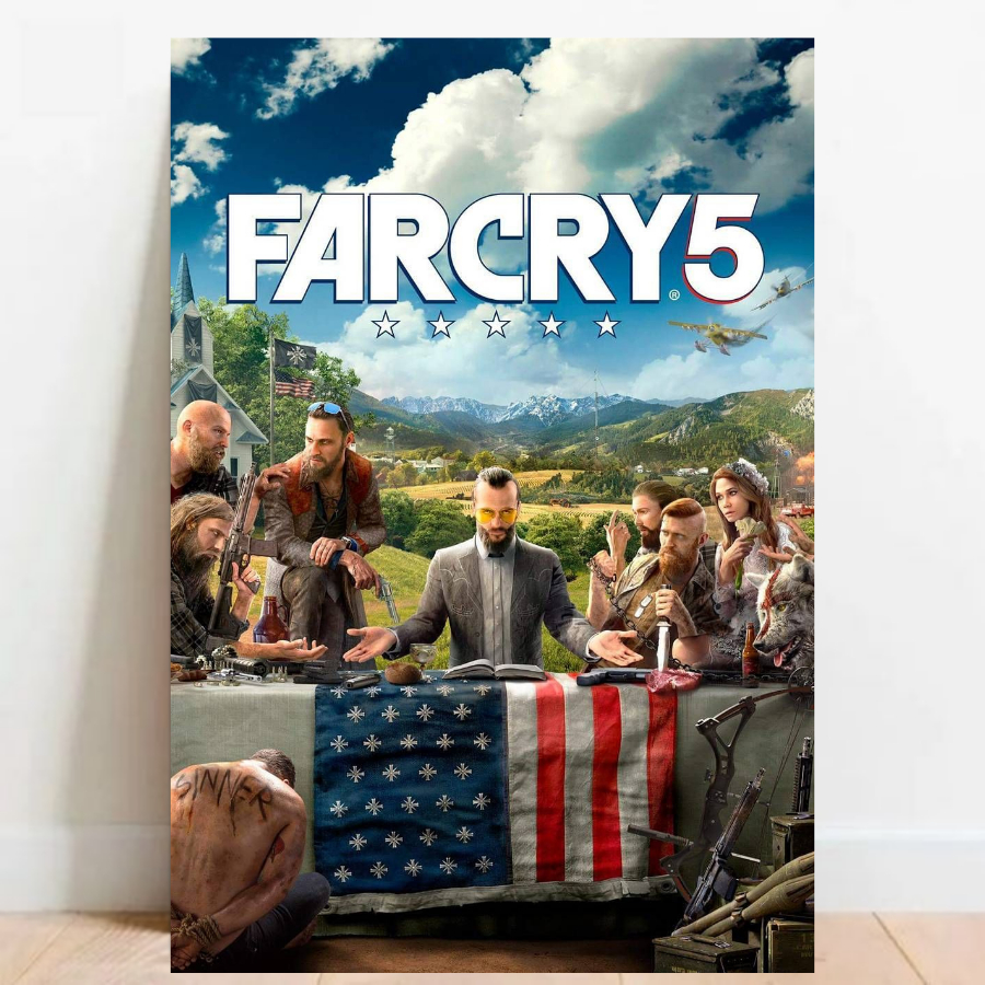 Quadro Placa decorativa geek Far Cry Game video game a2 60x40cm 02