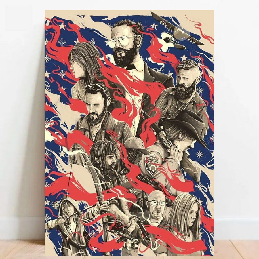Quadro Placa decorativa geek Far Cry Game video game a2 60x40cm 03