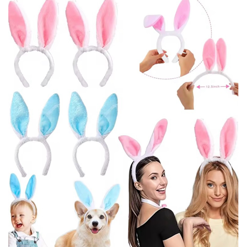 Tiara de Coelho de Pelucia Coelhinha Pascoa Ensaio Fotografico Carnaval Fantasia Pascoa Bloco de Rua Orelha Pelud