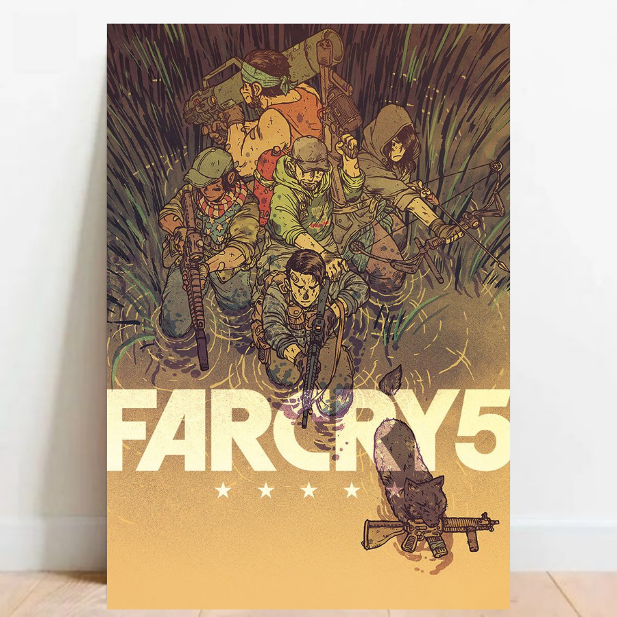 Quadro Placa decorativa geek Far Cry Game video game a2 60x40cm 05