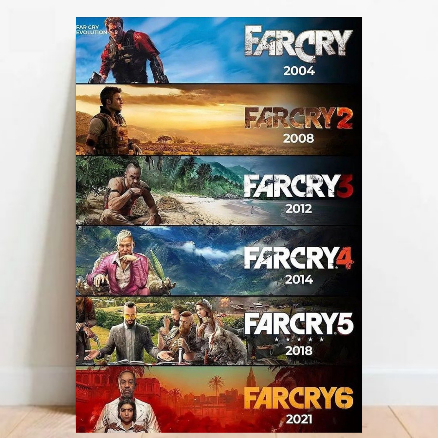 Quadro Placa decorativa geek Far Cry Game video game a2 60x40cm 06