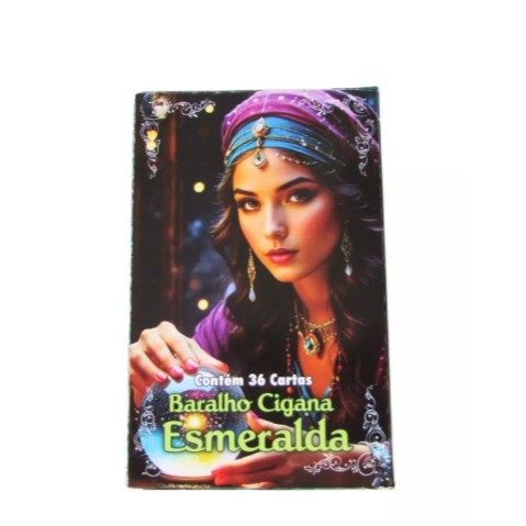 Tarot Baralho Cigana Esmeralda 36 Cartas - Sabedoria Cigana e Ilustrações Vibrantes