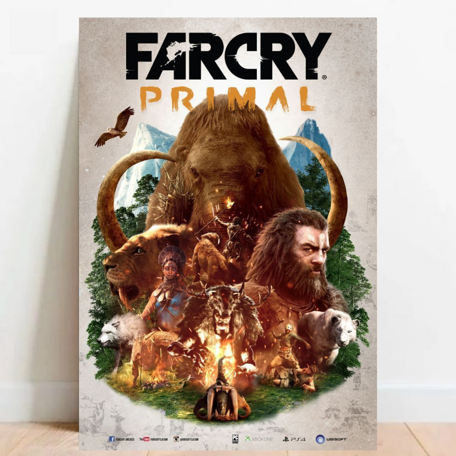 Quadro Placa decorativa geek Far Cry Game video game a2 60x40cm 010