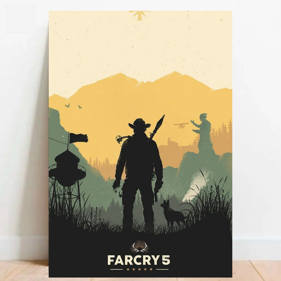Quadro Placa decorativa geek Far Cry Game video game a2 60x40cm 011