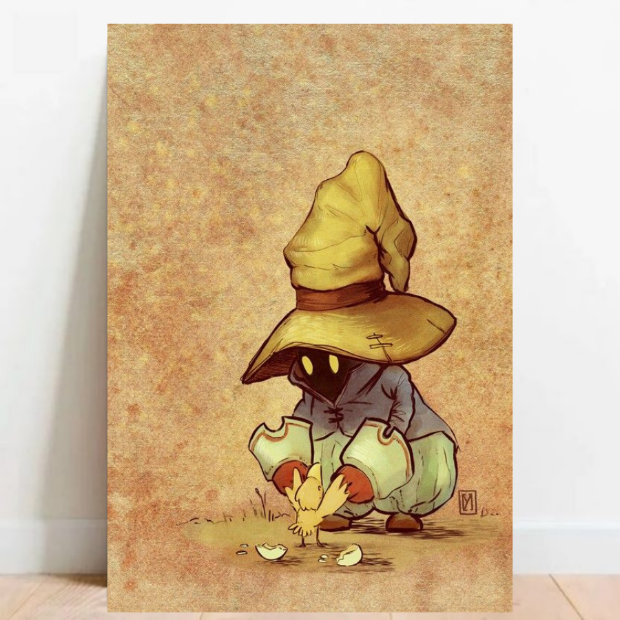 Quadro Placa decorativa geek Final Fantasy IX RPG aventura Game video game a2 60x40cm 01