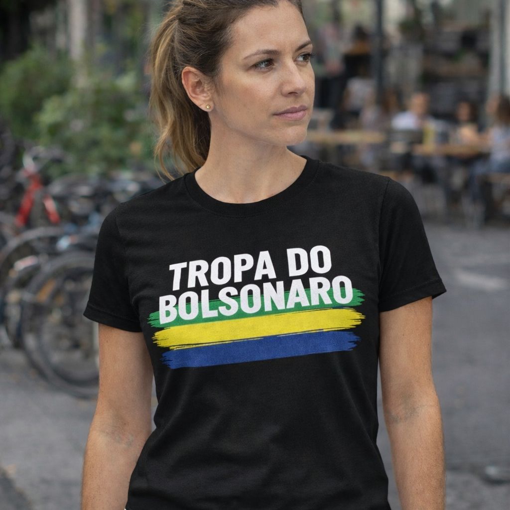 Camiseta oversized masculina feminina Tropa do bolsonaro 100% algodão casual