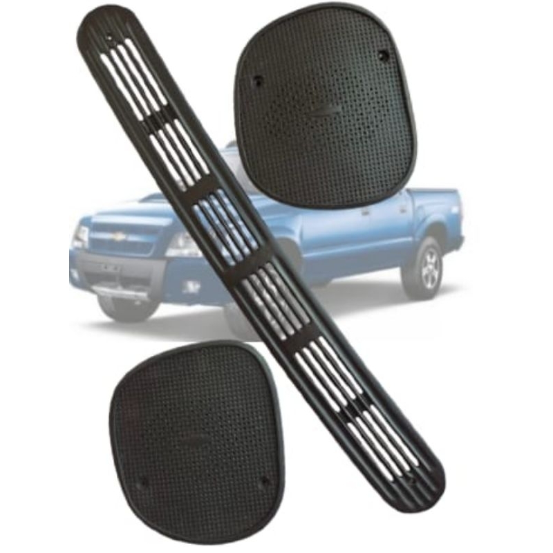 S10 grade painel tela Autofalante 2001/2011 preto fosco GSTCF