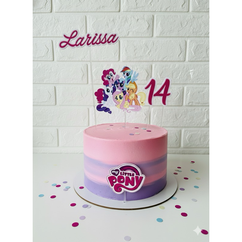 Topo de Bolo My litlle Poney/Topo Poney/Topo aniversário menina