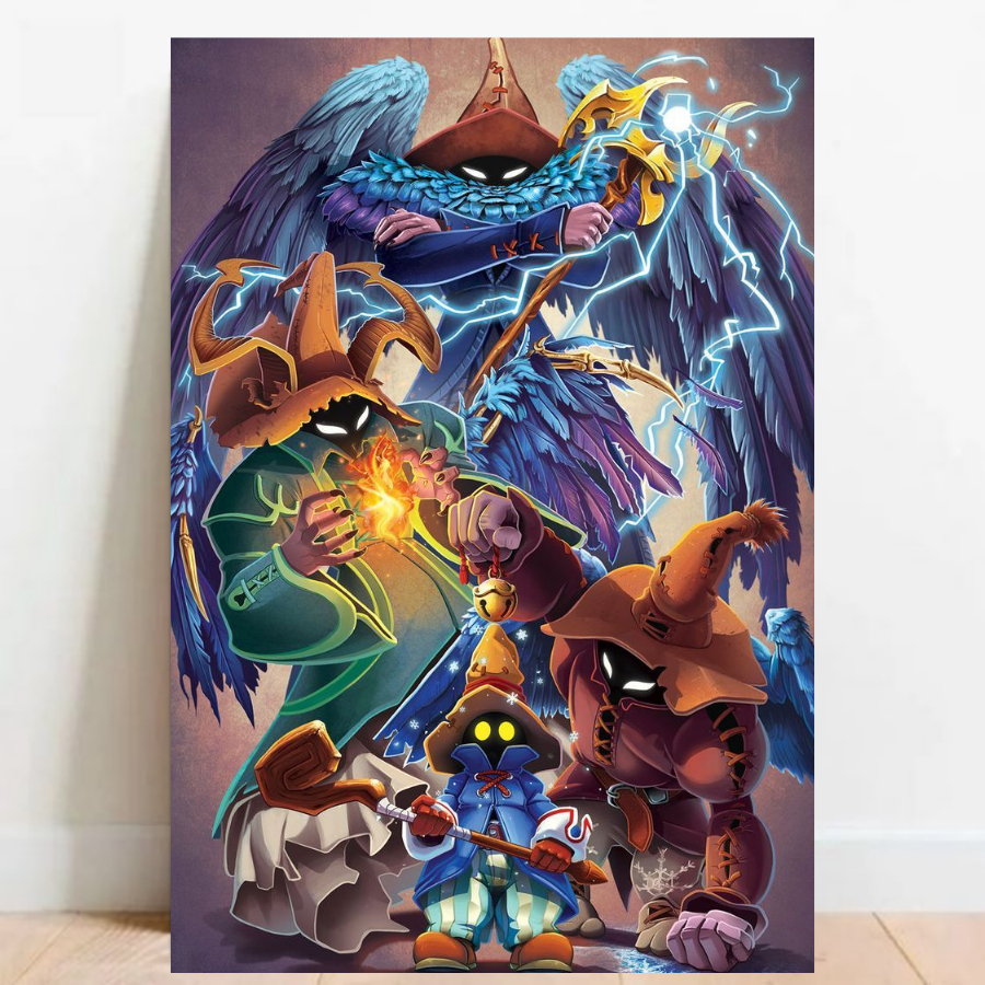 Quadro Placa decorativa geek Final Fantasy IX RPG aventura Game video game a2 60x40cm 06