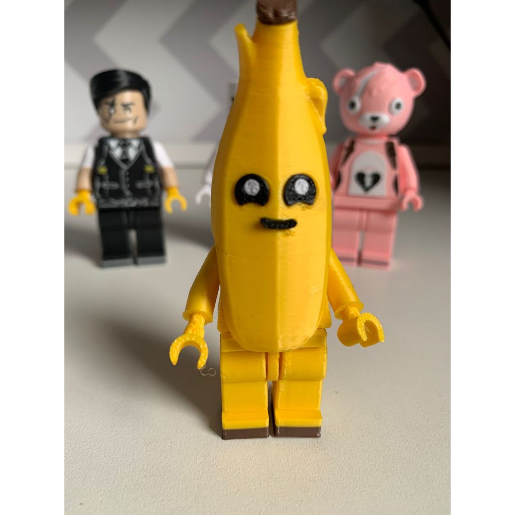 Bonecos Fortnite Estilo Lego Giant (9cm) - Midas, Peely, Marshmello e Ursinha - Impressão 3D Premium