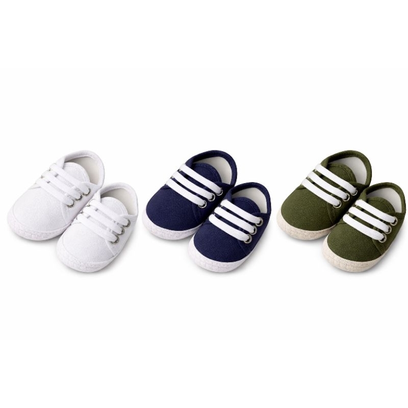 sapatinho para bebê no atacado, 3 sapatinho para bebê cores variadas, tênis para bebê com cadarço festa cores variadas