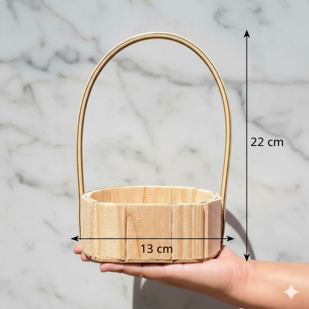 kit de 5 a 30 cestas de decoração e presentes para dias especiais com alça em Oferta na Shopee