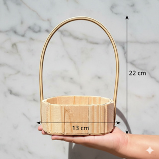 kit de 5 a 30 cestas de decoração e presentes para dias especiais com alça em Oferta na Shopee